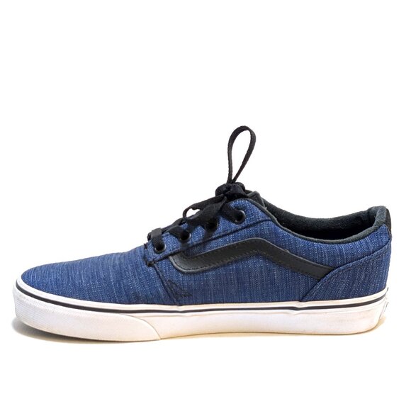 Vans Old School Men\'s Heathered Navy Blue White Skate Shoes Men\'s Size 7.5 main image 4